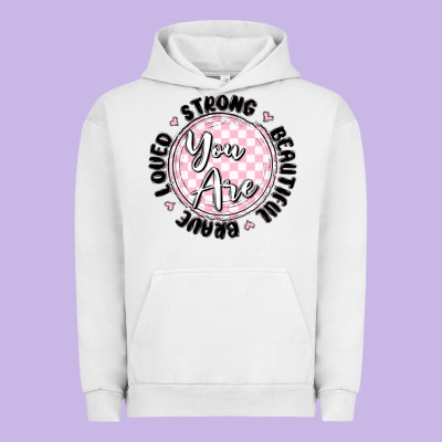 You Are Strong Urban Hoodie Designed By Maliassmallbusiness