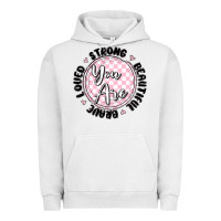 Pigment Lunar Rock you are strong Urban Hoodie - MaliasSmallBusiness