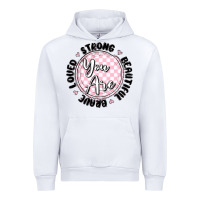 White you are strong Urban Hoodie - MaliasSmallBusiness