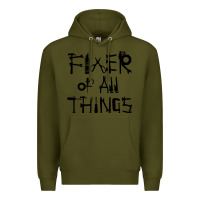 Army Green Fixer Of All Things Premium Hoodie - LillyAllenDesigns