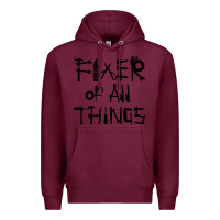 Burgundy Fixer Of All Things Premium Hoodie - LillyAllenDesigns