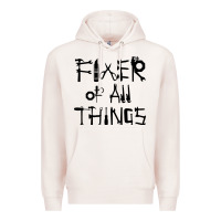Pale Pink Fixer Of All Things Premium Hoodie - LillyAllenDesigns