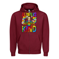 Burgundy always bee kind pride lgbtq Zipper Hoodie - texasbilliewilder