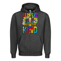 Charcoal Heather always bee kind pride lgbtq Zipper Hoodie - texasbilliewilder
