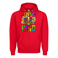 Red always bee kind pride lgbtq Zipper Hoodie - texasbilliewilder