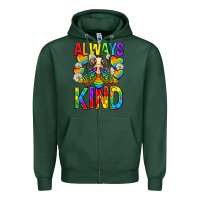 Sports Green always bee kind pride lgbtq Zipper Hoodie - texasbilliewilder