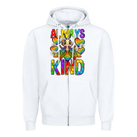 White always bee kind pride lgbtq Zipper Hoodie - texasbilliewilder