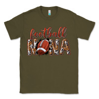 Army Green football nana with leopard Classic Tee - texasbilliewilder