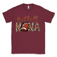 Burgundy football nana with leopard Classic Tee - texasbilliewilder