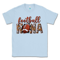 Dusty Blue football nana with leopard Classic Tee - texasbilliewilder