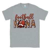 Heather Grey football nana with leopard Classic Tee - texasbilliewilder