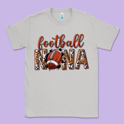 Football Nana With Leopard Classic Tee Designed By Texasbilliewilder