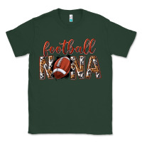 Sports Green football nana with leopard Classic Tee - texasbilliewilder
