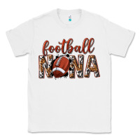 White football nana with leopard Classic Tee - texasbilliewilder
