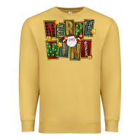 Antique Gold Christmas merry mini Premium Sweatshirt - FaDigitalArtStudio