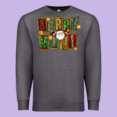 Christmas Merry Mini Premium Sweatshirt Designed By Fadigitalartstudio