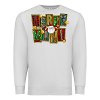 Dove Grey Christmas merry mini Premium Sweatshirt - FaDigitalArtStudio