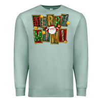 Seafoam Christmas merry mini Premium Sweatshirt - FaDigitalArtStudio