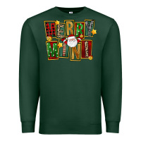 Sports Green Christmas merry mini Premium Sweatshirt - FaDigitalArtStudio