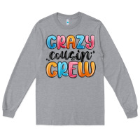 Heather Grey crazy cousin crew Long Sleeve Tee - MaliasSmallBusiness