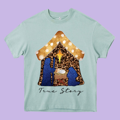 True Story Black Heavy Core Tee Designed By Cowhidedigitalart