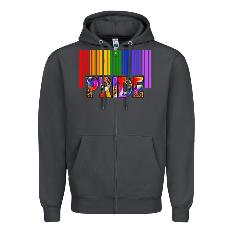 Barcode Pride Zipper Hoodie by texasbilliewilder | Teevron