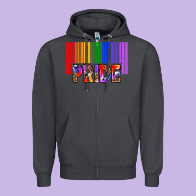 Zipper Hoodie barcode pride
