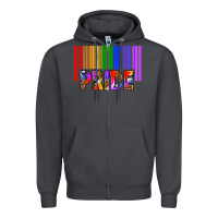 Smoke barcode pride Zipper Hoodie - texasbilliewilder