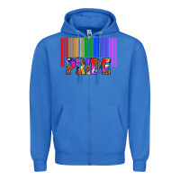 True Royal barcode pride Zipper Hoodie - texasbilliewilder
