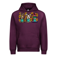 Mauve Wine western bunny Urban Hoodie - MaliasSmallBusiness