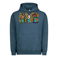 Pigment Midnight Navy western bunny Urban Hoodie - MaliasSmallBusiness