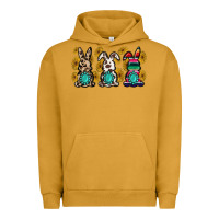 Pigment Peanut Butter western bunny Urban Hoodie - MaliasSmallBusiness