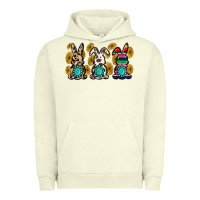 Pigment Pistachio western bunny Urban Hoodie - MaliasSmallBusiness
