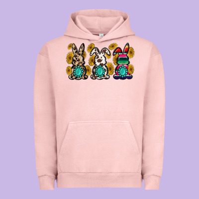 Western Bunny Urban Hoodie Designed By Maliassmallbusiness
