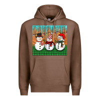 Chestnut christmas snovman Premium Hoodie - BarkalooDesign