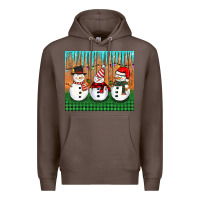 Coffee christmas snovman Premium Hoodie - BarkalooDesign