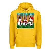 Lemon christmas snovman Premium Hoodie - BarkalooDesign