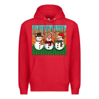 Red christmas snovman Premium Hoodie - BarkalooDesign