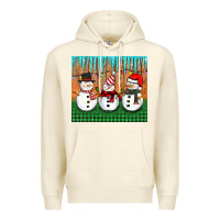 Sandshell christmas snovman Premium Hoodie - BarkalooDesign