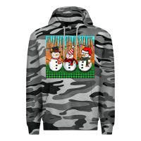Slate Camo christmas snovman Premium Hoodie - BarkalooDesign