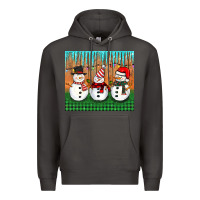 Smoke christmas snovman Premium Hoodie - BarkalooDesign