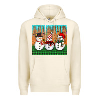 Tofu christmas snovman Premium Hoodie - BarkalooDesign