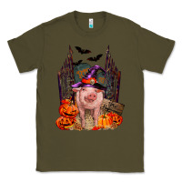 Army Green Pig halloween Classic Tee - RanaPortraitStore