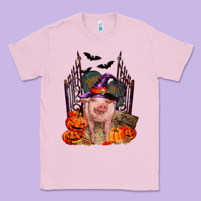 Pig Halloween Classic Tee Designed By Ranaportraitstore