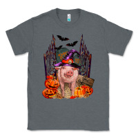Charcoal Heather Pig halloween Classic Tee - RanaPortraitStore