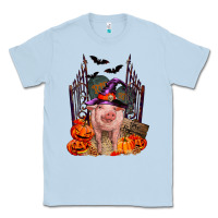 Dusty Blue Pig halloween Classic Tee - RanaPortraitStore