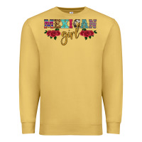 Antique Gold mexican girl Premium Sweatshirt - HRA Design Shop