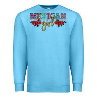 Ocean Blue mexican girl Premium Sweatshirt - HRA Design Shop
