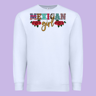 Mexican Girl Premium Sweatshirt Designed By Hra Design Shop