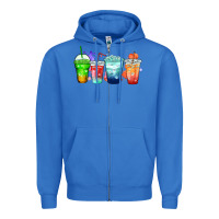 True Royal tea junkie coffee cups Zipper Hoodie - Zillion Design Studio